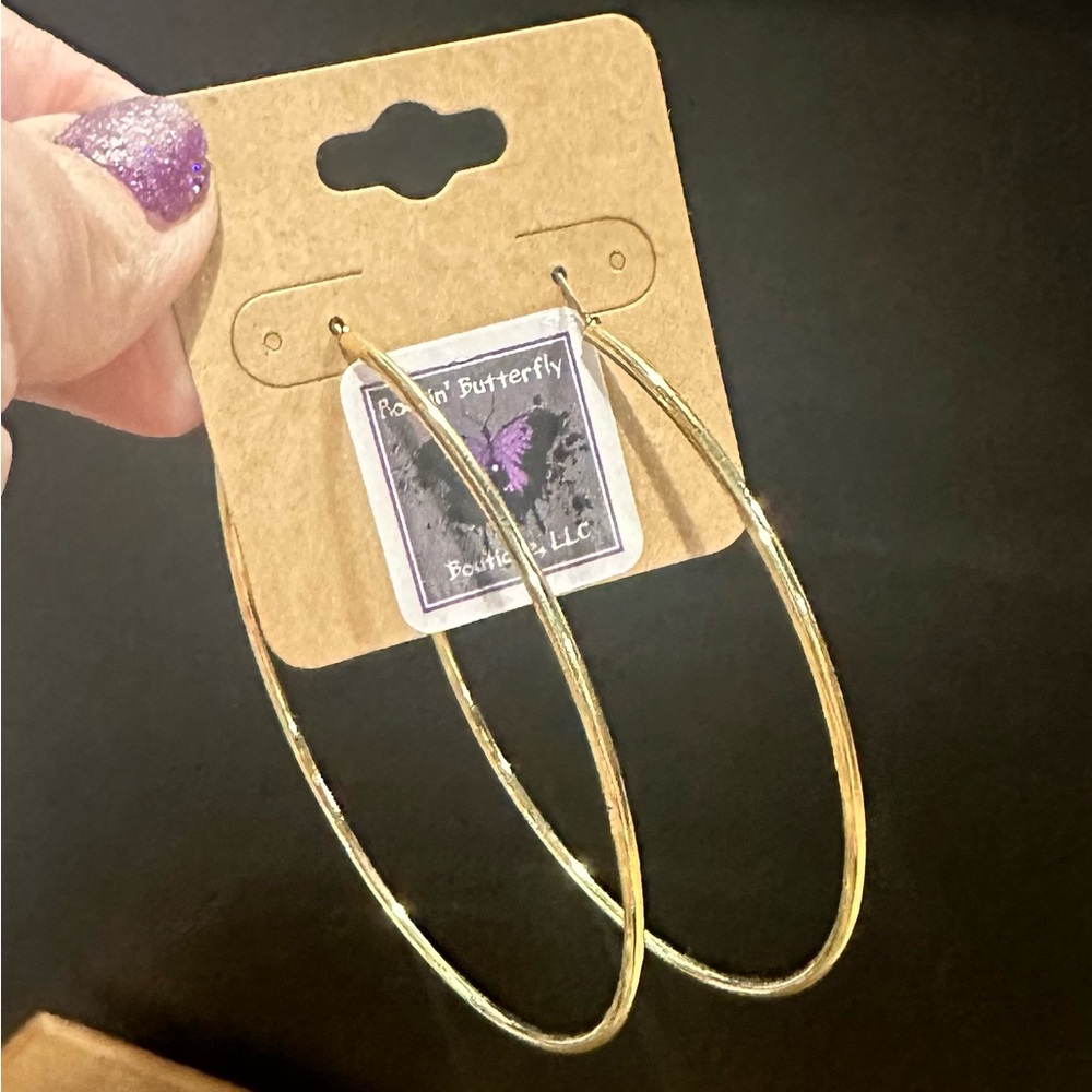 Extra Large Gold Hoop Earrings